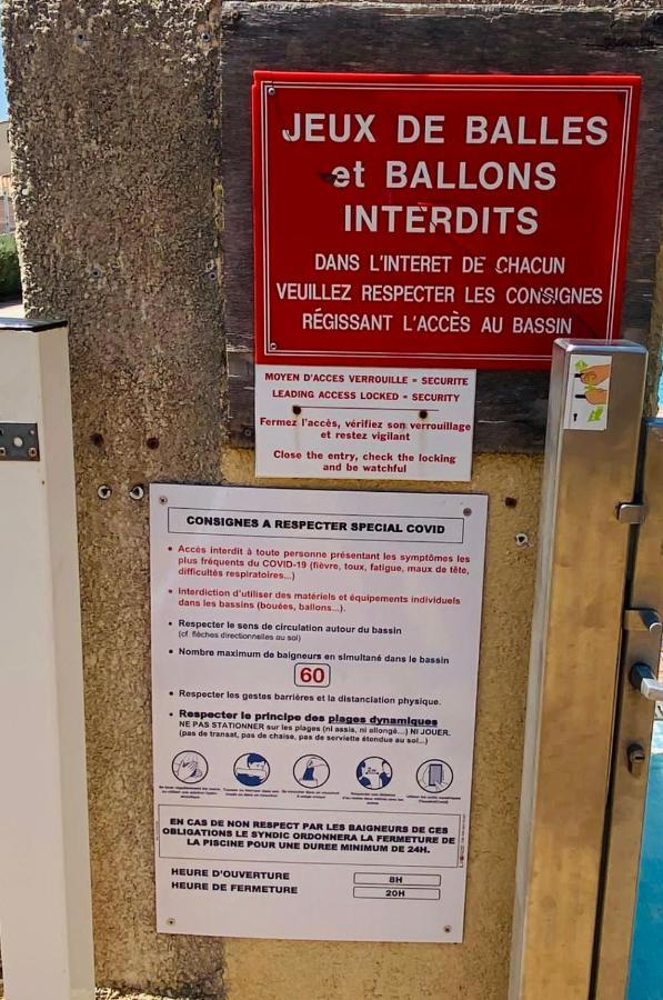 Appartement Proche Mer Avec Piscine Et Parking Fleury  Esterno foto